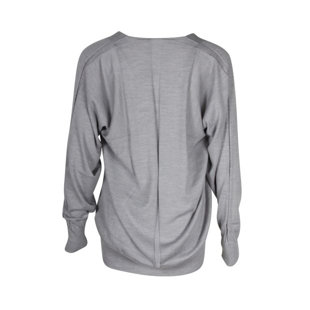 Alexander Wang V-neck Sweater in Grey Wool