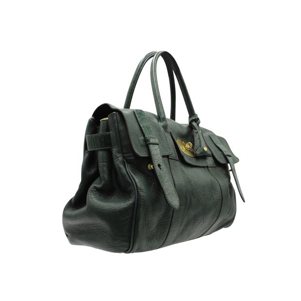Mulberry Bottle Green Bayswater Tote Bag