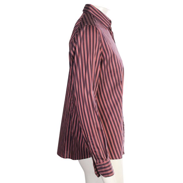 ETRO Purple Striped Shirt