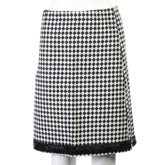 MARNI Black White Patterned Skirt