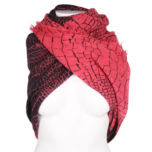 ZADIG & VOLTAIRE Red Animal Print Scarves