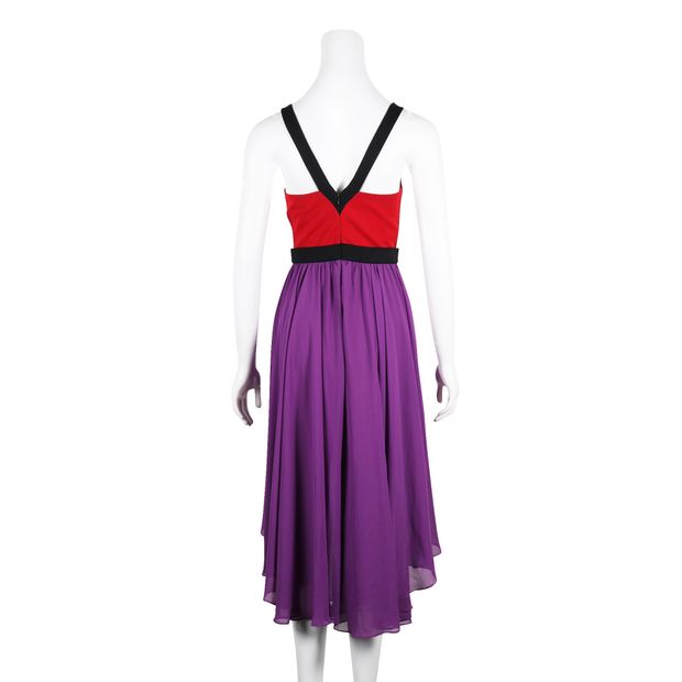 BLACK HALO Red, Black & Purple Dress