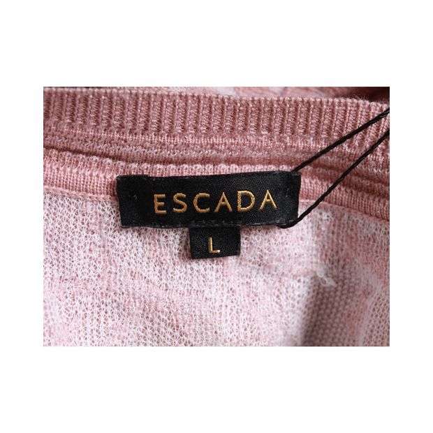 Escada Cardigan in Pink Wool