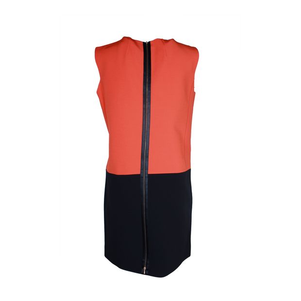 Victoria Beckham Color-Block Sleeveless Shift Dress in Multicolor Viscose