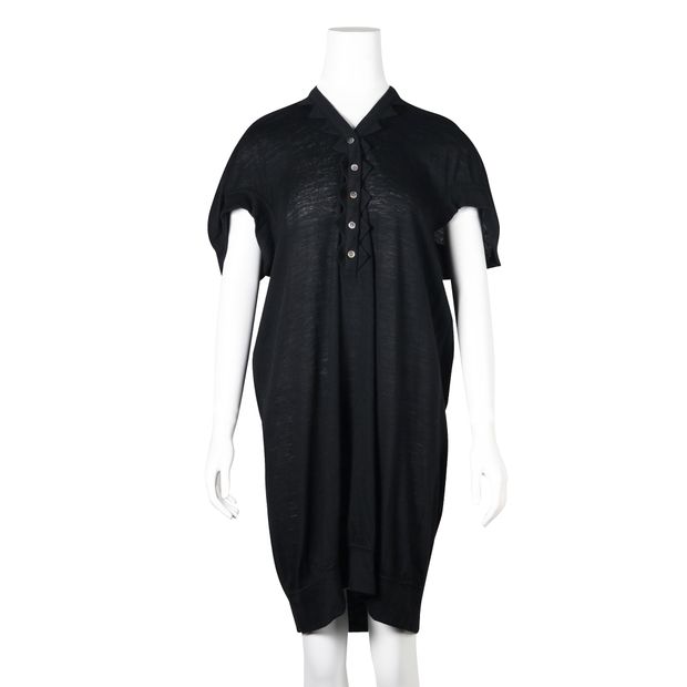 TSUMORI CHISATO Black Wool Slip-On Dress