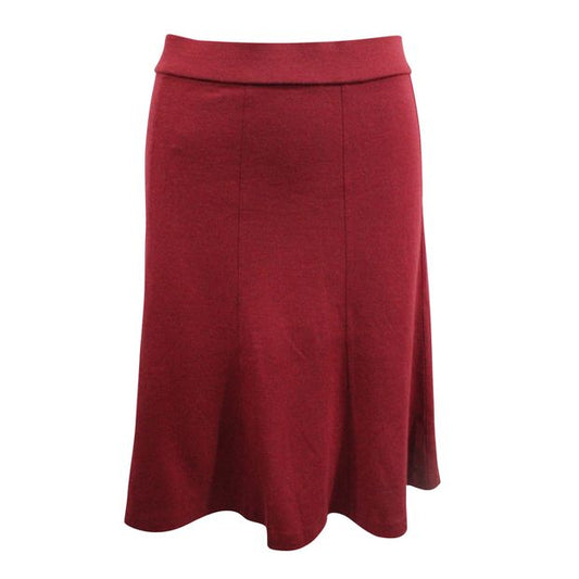 VIVIENNE TAM Dark Red Woolen Skirt