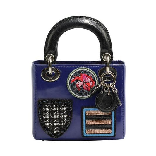 Dior Mini Lady Dior Bag - Embroidered Badges - Limited Edition Ss2014