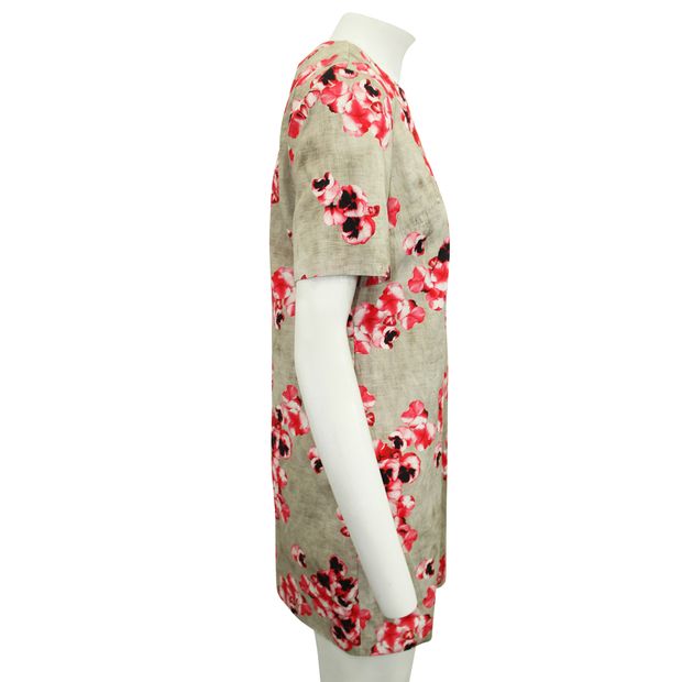 Giambattista Valli Brown Dress With Floral Print