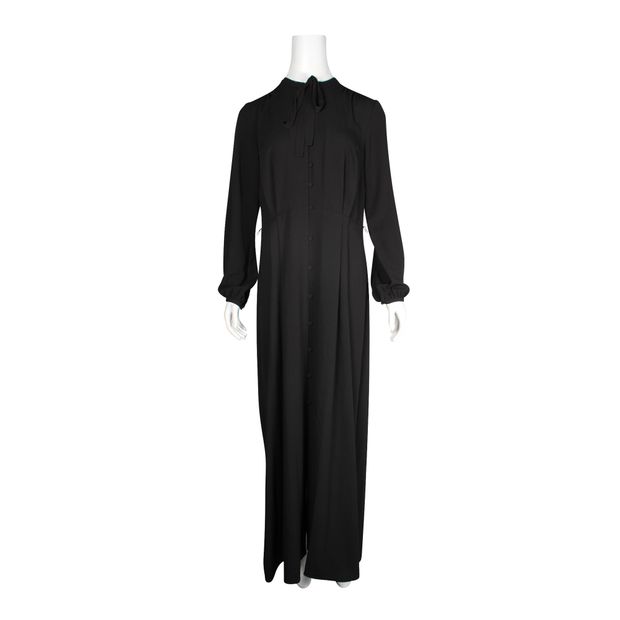 Michael Kors Black Long Sleeve Maxi Dress