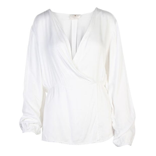 A.BROWNS & CO Long Sleeves White Blouse