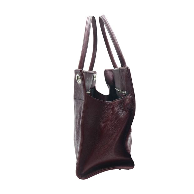 Tod's Handbag in Maroon Leather