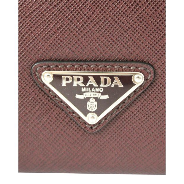 Prada Two Color Travel Document Bag