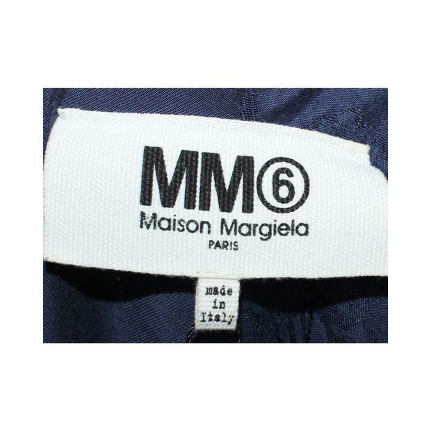 MAISON MARTIN MARGIELA Navy Blue Printed Dress