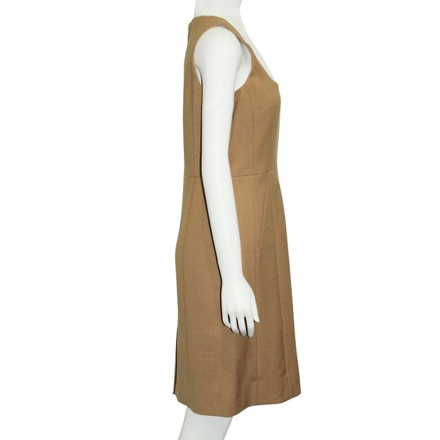 Tory Burch Brown Sleeveless Midi Dress