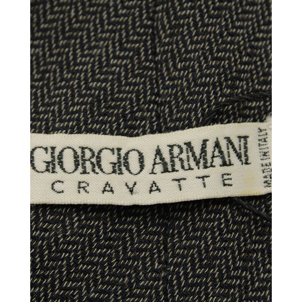 GIORGIO ARMANI Grey Wool Blend Tie
