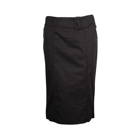 Prada Black Pencil Skirt With Detachable Belt
