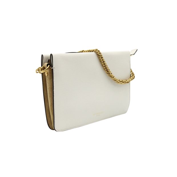 Givenchy Cross3 Crossbody Bag in White Leather