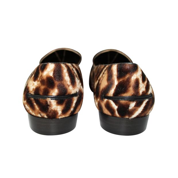 Lanvin Leopard Print Loafers