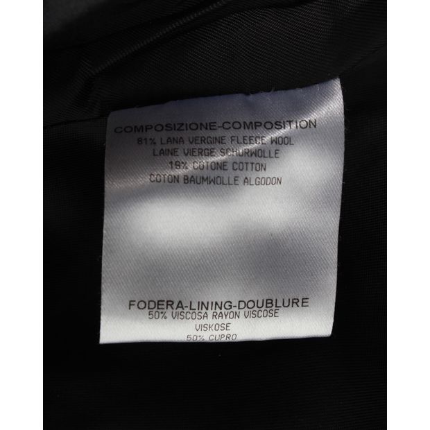 Alexander McQueen Peplum Coat in Black Wool