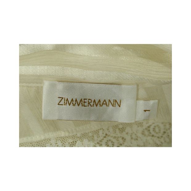 Zimmermann Creme Lace Top