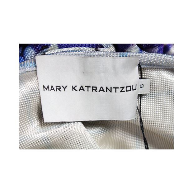 Mary Katrantzou 'Bejeweled' Blue Print Midi Dress