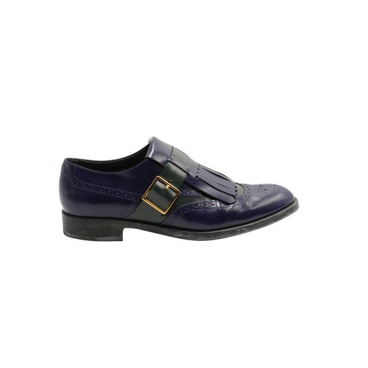 Tod'S Blue & Green Monk Strap Loafers