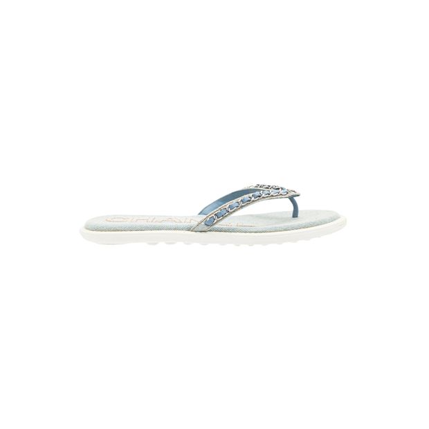 Chanel Blue 20P Light Denim 2020 Sandals