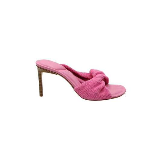 Jacquemus Les Mules Bagnu Sandals in Pink Leather