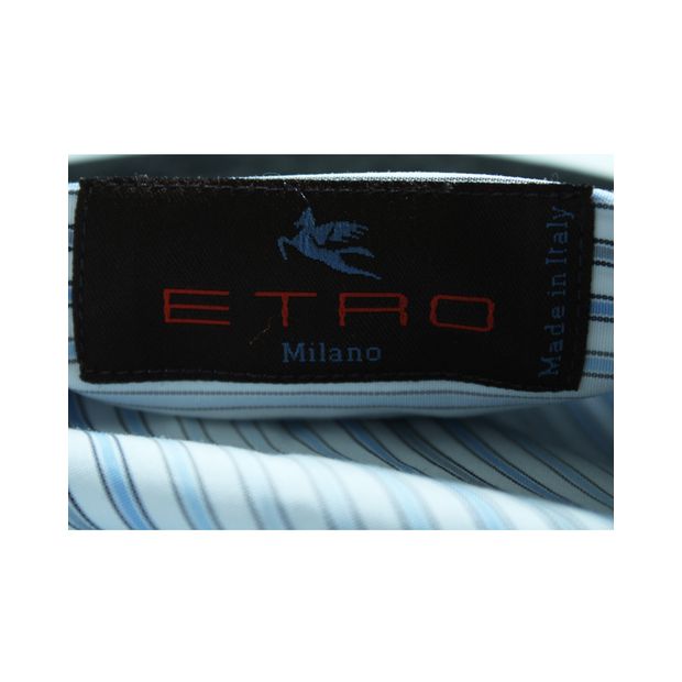 ETRO Blue Striped Buttondown