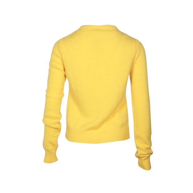 Alberta Ferretti Thursday Sweater in Yellow Virgin Wool