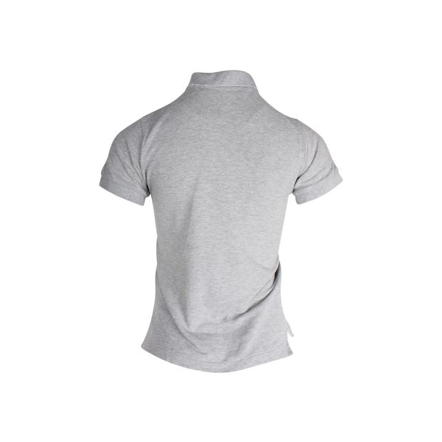 Comme Des GarÃ§ons Play Polo Shirt in Grey Cotton