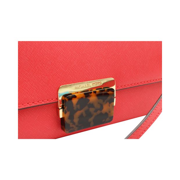 Michael Kors Coral Wallet/Clutch With Strap