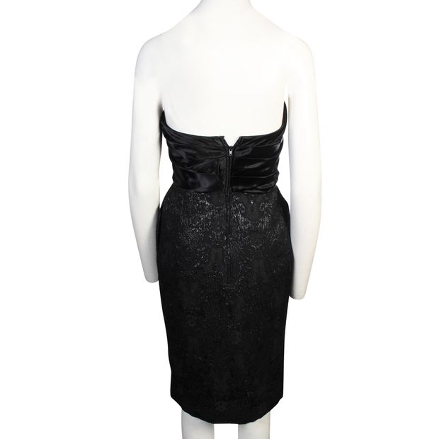 CARLA ZAMPATTI  Black Dress With Shiny Details