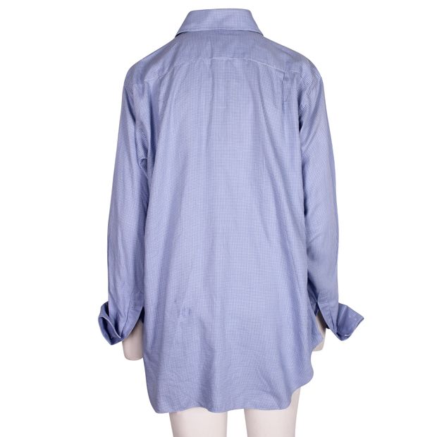 JUNYA WATANABE Long Sleeves Shirt Blue Vichy
