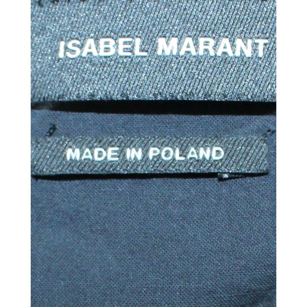 ISABEL MARANT Navy Blue Embroidered Dressdre