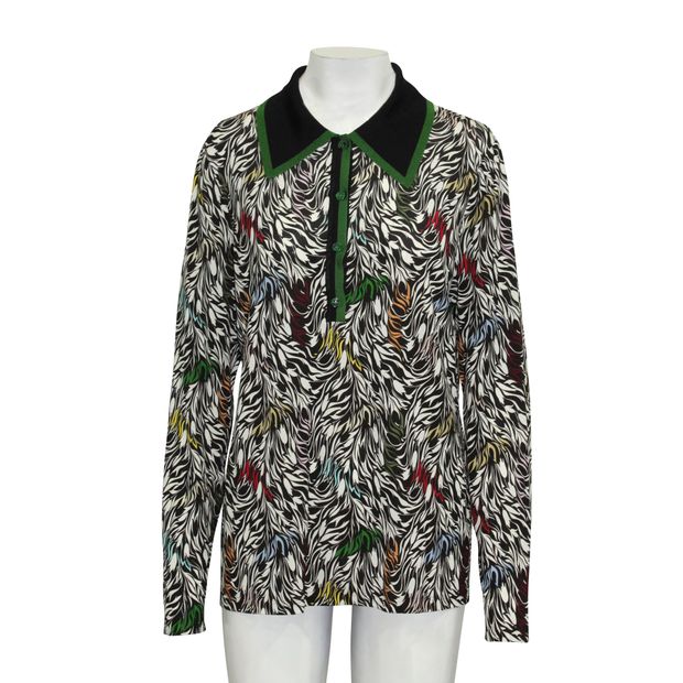 Missoni Multicolor Long Sleeve Top With Button