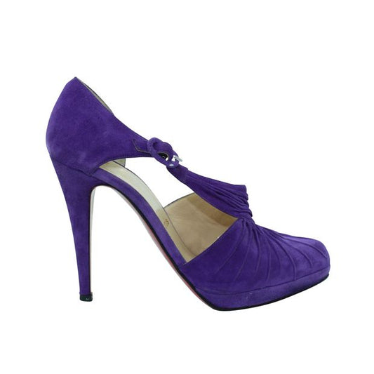 CHRISTIAN LOUBOUTIN Purple Suede Sandals