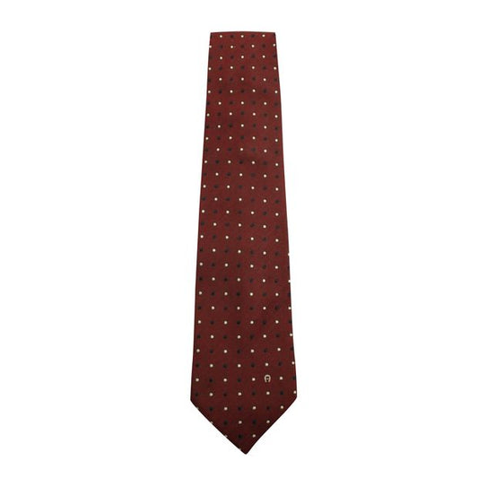 AIGNER Burgundy Spotted Tie