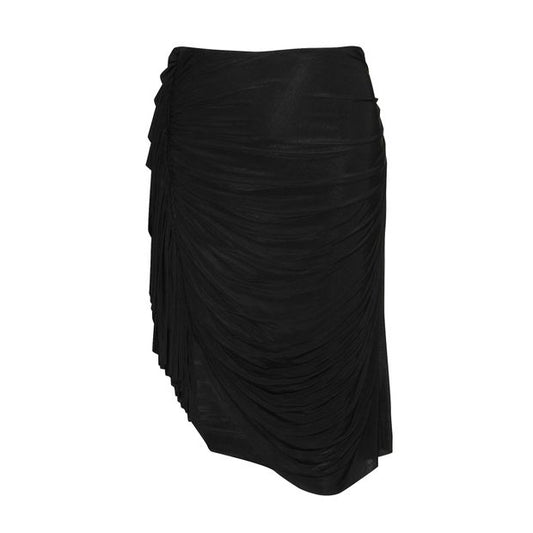 ALEXANDER WANG Black Drape Skirt