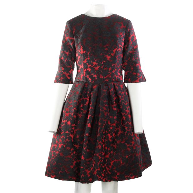 IO COUTURE  Black and Red Cocktail Dress