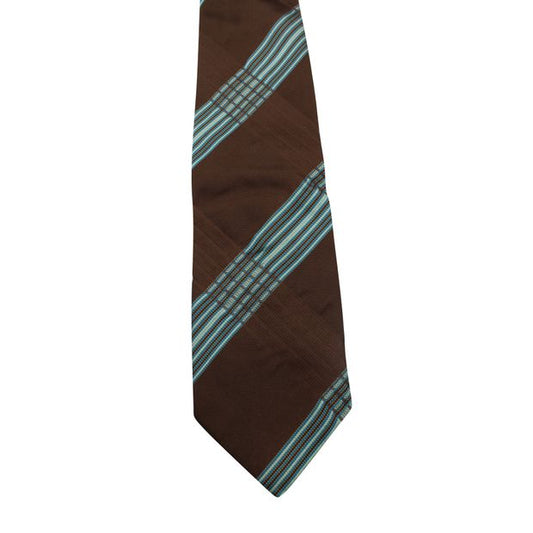 KENZO Kenzo Brown & Blue Striped Tie