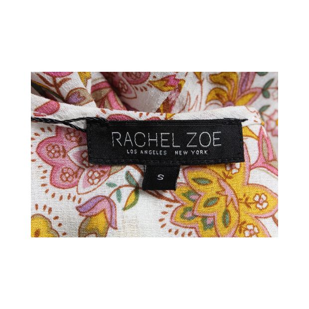 Rachel Zoe White Floral Sleeveless Top