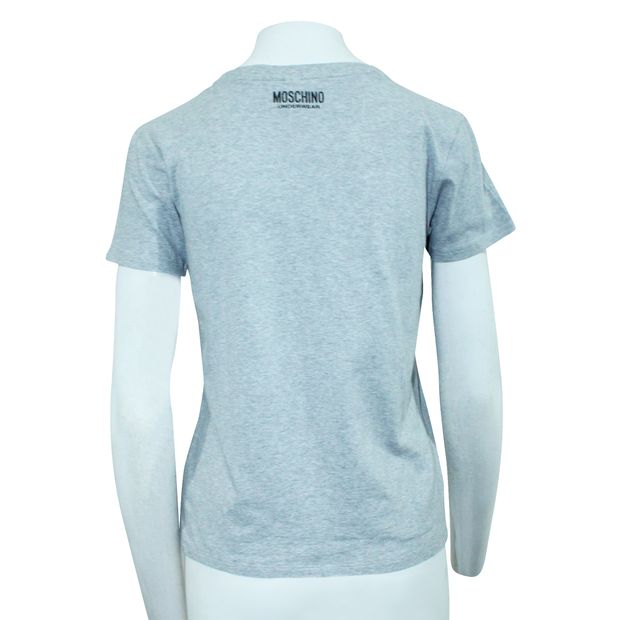MOSCHINO Moschino Undearwear Grey T-Shirt with Bear