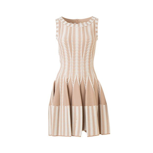 Alaia Fit And Flare Knitted Dress