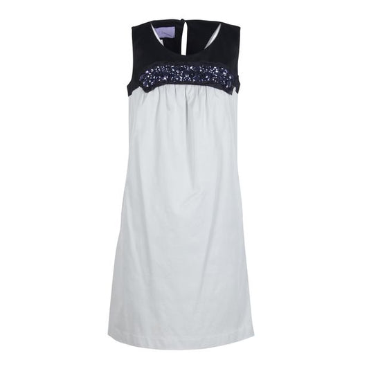 VERA WANG Lavender Label Embellished Shift Dress With Pockets