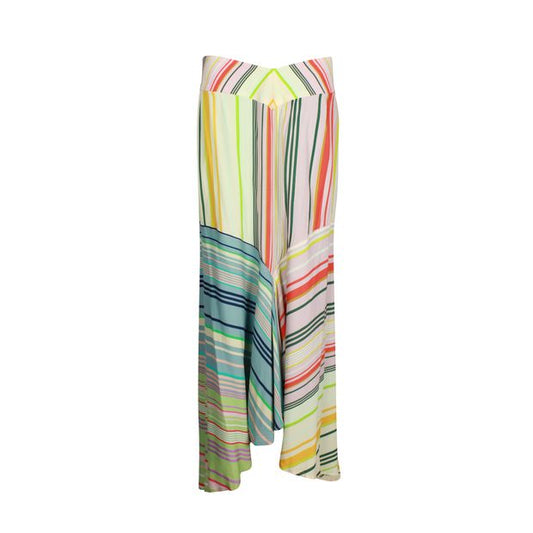 SILVIA TCHERASSI Beverly Multicolor Striped Skirt