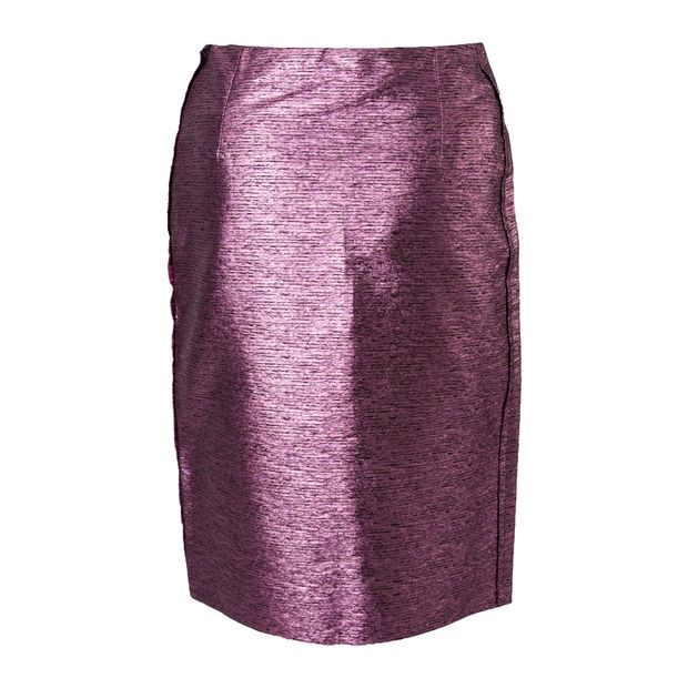 LANVIN Shimmer Midi Skirt