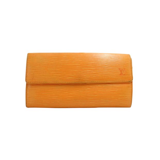 Louis Vuitton Orange Epi Wallet
