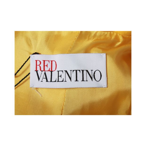 Red Valentino Coat Dress in Yellow Wool
