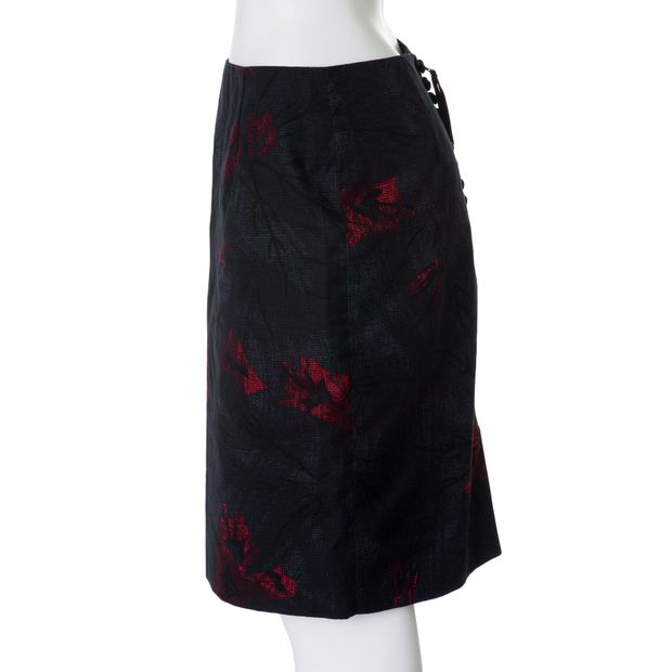 MARC JACOBS Dark Floral Motif Skirt